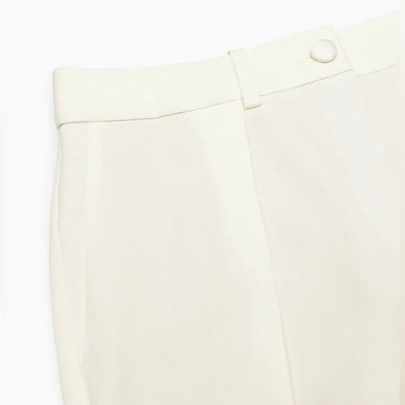 Aritzia Ten Dame Light Birch Low Rise Wide Leg Formal Evening Business  Pant Sz2 - Picture 4 of 16